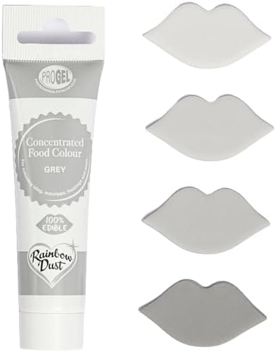Rainbow Dust ProGel Concentrated Paste Food Colouring - Grey