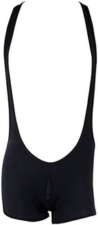 Kaerm Mens Bulge Pouch Boxer Shorts Romper Jumpsuit Athletic Gymnastic Wrestling Singlet Jockstrap Bodysuit