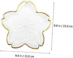Zerodeko 1pc Glass Dessert Plate Creative Japanese Style Serving Tray for Fruits Snacks and Breakfast Versatile and Attractive Tableware