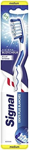 Signal Toothbrush X12 Medium, Intense Whitening System, Whiter Teeth Enamel (Pack of 12)