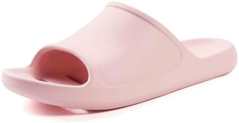 Shower Shoes for Women and Men Pool Slides Sandals Soft Cushioned Anti-Slip Slides Slippers Comfort Arch Support Quick Drying Shower Shoes with Drain Holes Bathroom Massage Slide Sandals