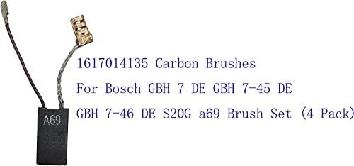 Carbon Brushes 1617014135 For Boschh GBH 7 DE GBH 7-45 DE GBH 7-46 DE S20G a69 Brush Set (4 Pack)