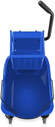 Dryser Commercial Side Press Wringer Combo Mop Bucket, 33 Quart, Blue