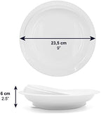 KMINA Spill-Proof Scoop Plate 9" (x1 Unit), Dish with Wall for Disabled, Handicapped, Elderly Adults with Special Needs, Parkinsons Aids, Non Skid Padded Bottom