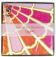 Caspari Color Wheel Boxed Paper Cocktail Napkins, 40 Per Box