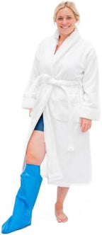 BLOCCS 100% Waterproof Cast Covers for Shower Leg- Swim Cover, Cast Bag for Bath. Durable Cast Sleeve for Swimming - #ASL74 - Adult Short Leg