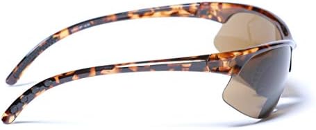 Mass Vision 2 Pair of Lightweight Bifocal Sport Wrap Reading Sunglasses, Outdoor Sun Readers for Men and Women
