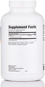 PureFormulas Magnesium Oxide 300 mg – Healthy Heart, Relaxation, Immune Support, Non-GMO Vegetarian Capsules – 250 Count