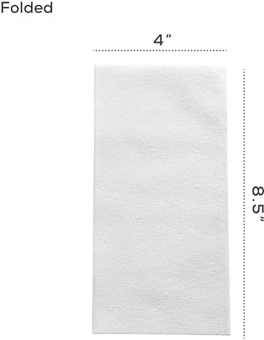 SETUP [100 Count] Linen-Feel Guest Towels - Disposable Cloth Dinner Napkins, Bathroom Paper Hand Towels, Wedding Napkins - (Formerly Comfy Package)