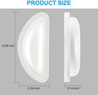 SURMAP Eyeglass Nose Pads, Comfort Soft Silicone Glasses Nose Pad, Anti-Slip Heighten Air Chamber Glasses Grips for Eyeglasses and Sunglasses, with Sticky Backing (10 Pairs, Clear)