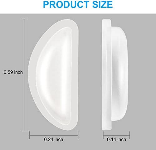 Eyeglass Nose Pads, Comfort Soft Silicone Glasses Nose Pad, Anti-Slip Heighten Air Chamber Glasses Grips for Eyeglasses and Sunglasses, with Sticky Backing (10 Pairs, Clear)