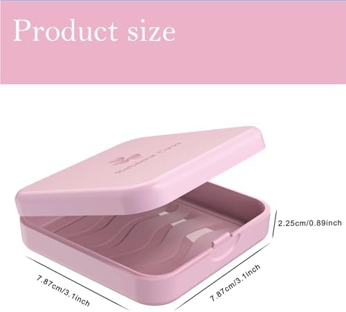 ARGOMAX [4-Pack Aligner Case with Vent Holes, Slim Portable Retainer Case for Clear Braces, Orthodontic Storage Box for Mouth Guard & Night Guard, Travel Dental Container - Pink