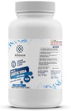 Alliance Chemical Sodium Hydroxide Flakes ACS Grade - 2 Lb - Caustic Soda for Soap-Making, Chemical Reactions, and Professional Laboratories