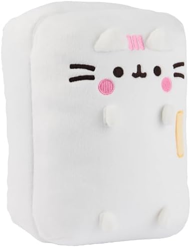 GUND Pusheen’s Kitchen: Refrigerator Plush, Toy Fridge Stuffed Animal for Ages 8 and Up, White, 9.5”