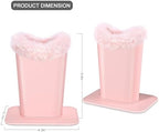 Eyeglasses Holder,Plush Lined PU Leather Pattern Stand Case with Magnetic Base,Unisex for Women Men