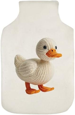 Azeeda 'Knitted Style Duck' Hot Water Bottle Cover (HW00049300)