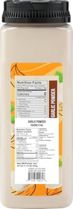 Soeos Garlic Powder 22 Ounce(624 g), Garlic Powder Seasoning, Additive Free, Non-GMO, Garlic Seasoning for Flavor Vegetables, Grilled Meats, Salads, Dressings and More, Culinary Grade
