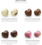 Godiva Gold Heart Belgian Chocolate Box, Assorted Chocolates with Ganache and Pralinés, Elegant Valentine’s Day Gift for Her, 9 Pc