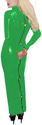 Lockable Costume Lockable Dress Bag Wear Male Women Night Club Wear,Green,M