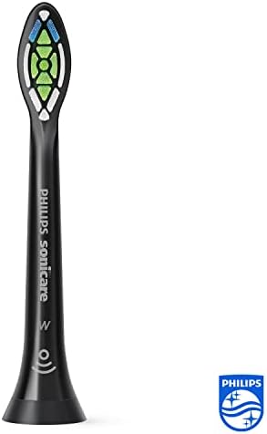 Philips Sonicare Original W2 Optimal White Standard Sonic Toothbrush Heads- 2 Pack in Black (Model HX6062/13)