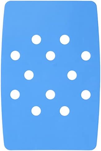 Shower Cushion for A Shower Bench Padded Shower Chair Shower Chair Cushion Paste Fixed Keep Warm EVA Blue Perforation Design Portable Shower Stool Cushion for Elderly, Disabled, Handicap and Injured
