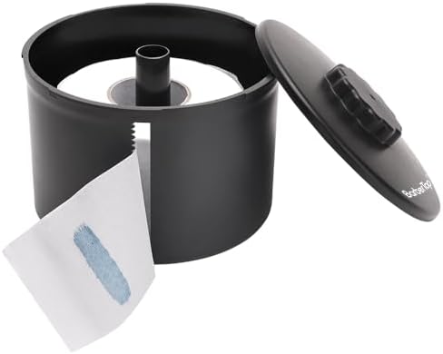Black Paper Roll Holder, Neck Strip Dispenser, Neck Papers Case, Hairdressing Tool for Barber