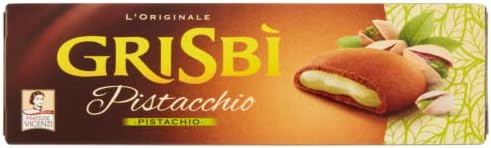'6X Matilde Vicenzi Grisbi Biscotti Pistacchio Biscuits Stuffed with Pistachio Cream 100% Italian Cookies 150g