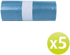 Professional Special Glass Collection Bag, 110 lt, Transparent Blue, 5 Packs of 15 pieces