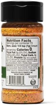 Kinder's Organic Santa Maria Rub (Cracked Pepper and Herbs), Premium Quality Seasoning, MSG Free and USDA Certified Organic, 2.6oz