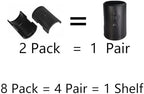 8 Pcs Wire Shelf Clips for 1" Post - 4 Pairs of Wire Rack Lock Clip Replacements for Metal Shelving Sleeves System