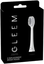 GLEEM Toothbrush Replacement Brush Heads Refill, White, 2 count