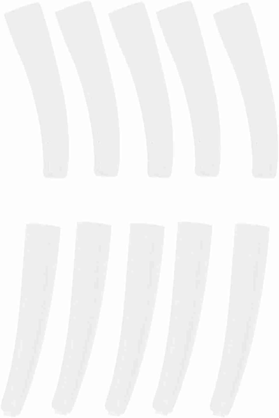 10Pcs Grafting Eyelashes Tips Covers, Non Slip Elbow Tweezers Protective Cover, Soft Silicone Tweezer Point Protectors Cap for Beauty Salon, Makeup College, Transparent