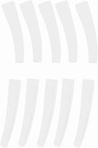 10Pcs Grafting Eyelashes Tips Covers, Non Slip Elbow Tweezers Protective Cover, Soft Silicone Tweezer Point Protectors Cap for Beauty Salon, Makeup College, Transparent