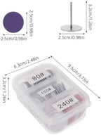 FRCOLOR Professional Nail Sandpaper Polishing Discs Set 25mm 2 Sets 80# 150# 240# Grits for Manicure Pedicure Dead Skin Removal Foot Callus Care Nail Drill Accessories