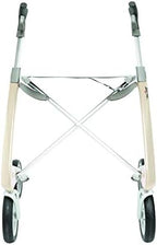 byACRE Carbon Ultralight Rollator Walker with Organizer Bag, Wide Track, Oyster White