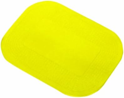 Dycem 50-1592Y Non-Slip Rectangular Pad, 15" x 18", Yellow