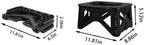 Multifunctional for vehicle use outdoor toilet emergency commode camping adult child odor-proof portable toilet black folding small stool
