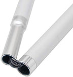 Aluminum Mobility Folding White Cane for Vision Impaired and Blind People (Folds Down 7 Sections) (Pink Handle, 140cm (55 inch))