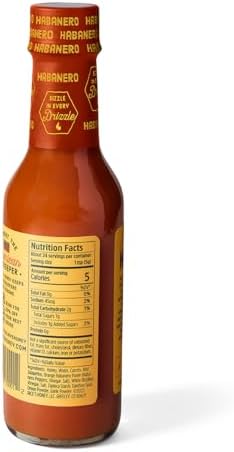 Local Hive Habanero Honey Hot Sauce – 6oz, Sweet & Spicy, Natural Raw Honey with Habanero Pepper for Dipping, Drizzling, Grilling, Tacos, BBQ, and Cooking