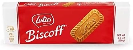 Lotus Biscoff Cookies Caramelized Biscuit Cookies 8.8 Ounce (Pack of 2) / ZiQ Clear 4x6 zip bag