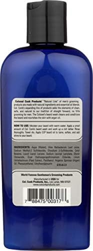 COLONEL CONK Beard Wash Unscented, 6 OZ