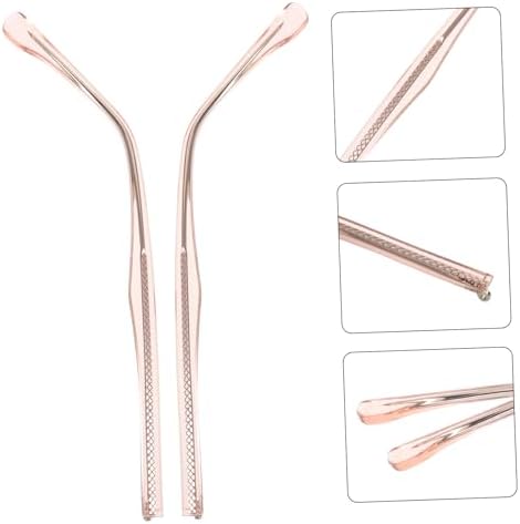 COLLBATH Rose Gold Glasses Arm Replacement Universal Eyeglasses Parts Metal Legs Replacement