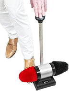 JOUNJIP Electric Shoe Shine Polisher - Deluxe Kit with 4 Buffer Covers - 100% Natural Lamb Wool