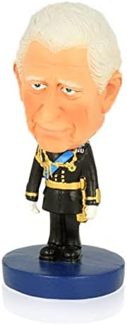 Elgate King Charles III Coronation Commemorative Bobblehead - Perfect Home Decor and Souvenir Collectible Figurine for Fans of The British Royal Family (by LILAJ)
