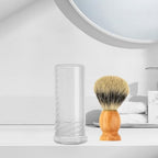Shaving Brush Travel Case Tube Gift Convenient Beard Brush Container Shave Brush Holder Stand for Festival Boyfriend