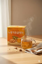 Damtuh Korean Roasted Rice Tea Bags with Solomon’s Seal, Caffeine-Free Traditional Tea, 1.5g x 40 Bags