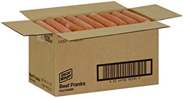 Kraft Frozen Oscar Mayer Beef Frank - Hot Dog, 10 Pound -- 1 each.