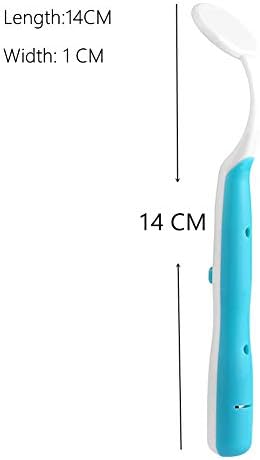 2 Pcs Dental Mirror with Light Tool LED Lighted Teeth Inspection Mirror Anti Fog Curve Angle Dentist Oral Care Tool