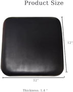 HMZ Rollator seat Cushion,Replacement seat for rollator Walker 12"x12",Rolling Walkers Replacement Parts.(1Ea Black)