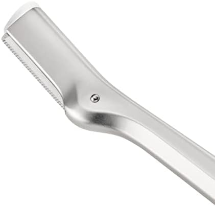 Tweezerman Eyebrow Razor and Mini Tweezer Set with 3 Replacement Blades and Safety Cap (Stainless Steel)